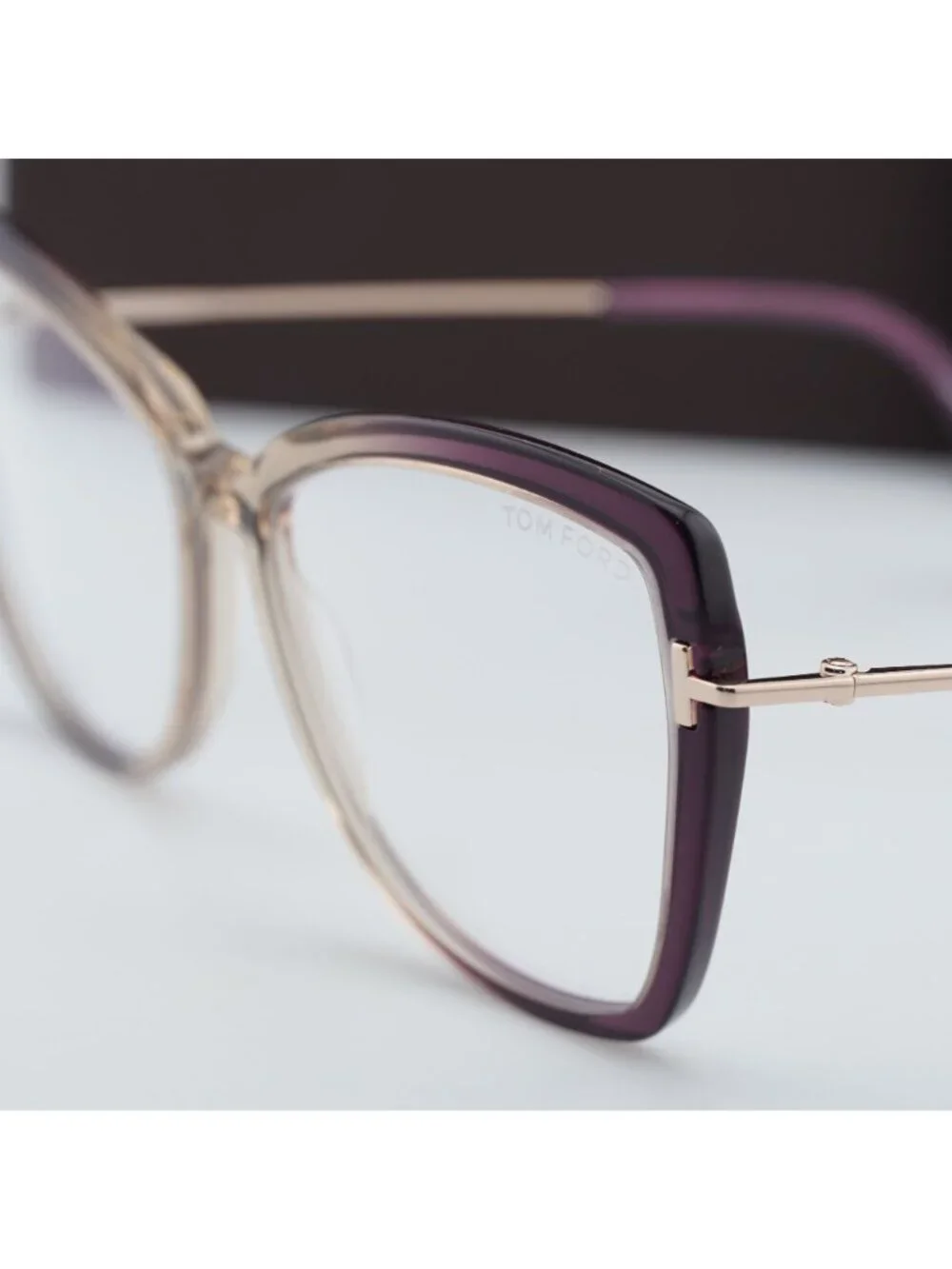 Tom Ford FT5882-B 083 Butterfly Eyeglasses 55mm - Violet / Blue Light Block